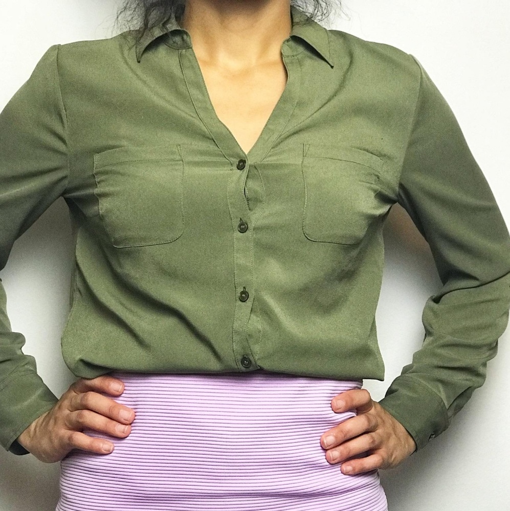 Talbots Button Down Blouse - image 1